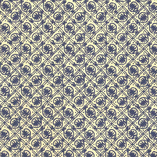 Blue Geometric Palm Print Italian Paper ~ Carta Varese Italy
